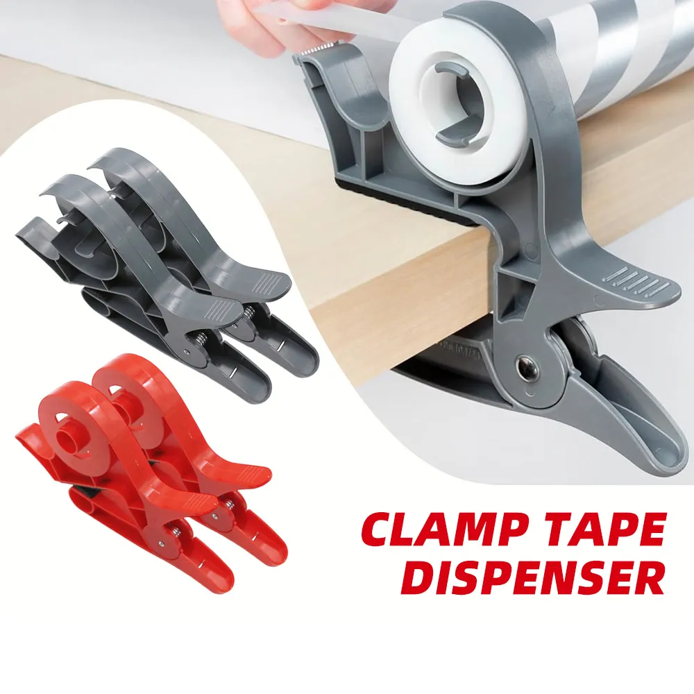 2Pcs/Set Paper Roll Holder Tape Dispenser Clamp Wrap Buddies Wrap Gift Wrap Clips