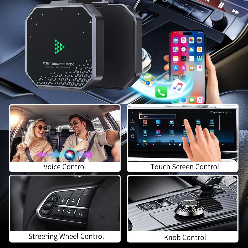 Wired To Wireless Carplay Converter Car Smart Navigation Interconnection Carplay Adapter Universal Car Play Adapter