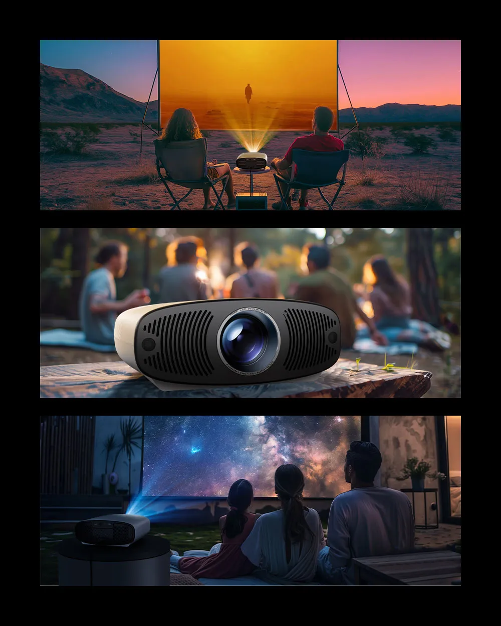 Blitzwolf BW-V11 Dolby Vision Projector with Google TV Licensed Netflix Fully Sealed Optical Engine 4K Support 1100 ANSI Lumens 1080P HDR10 Auto Keystone Correction 20W Subwoofer Surround