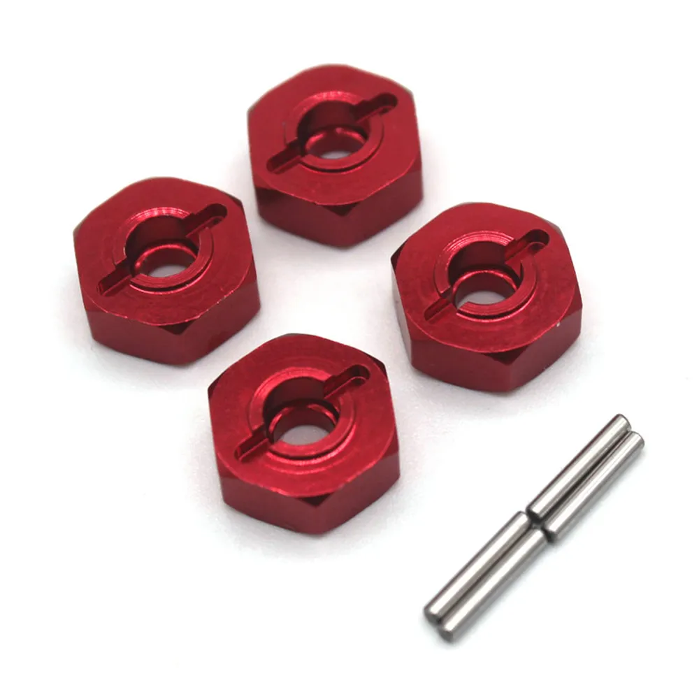 4PCS Upgraded Metal Parts Hexagonal Adapter for 1/14 ZD Racing MT16 Rlaarlo JIUSI MT14R PT14R RC Cars Vehicles Models Spare Accessories
