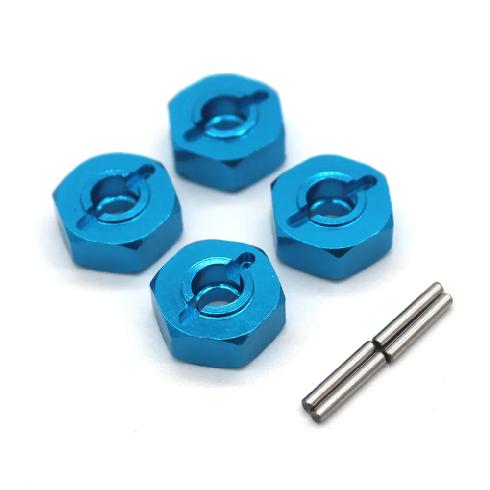 4PCS Upgraded Metal Parts Hexagonal Adapter for 1/14 ZD Racing MT16 Rlaarlo JIUSI MT14R PT14R RC Cars Vehicles Models Spare Accessories