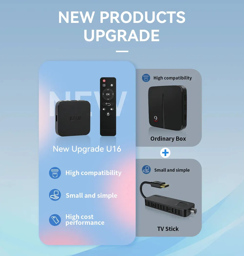 U16 2G+16G Android TV Box Allwinner H313 Support 2.4G&5G WiFi UHD 4K Streaming Set Top Box with bluetooth Voice Remote Control