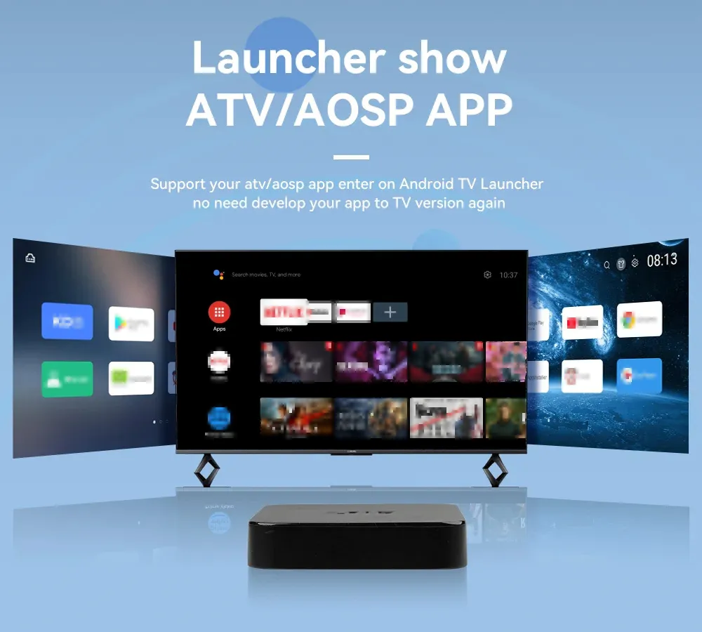 U16 2G+16G Android TV Box Allwinner H313 Support 2.4G&5G WiFi UHD 4K Streaming Set Top Box with bluetooth Voice Remote Control