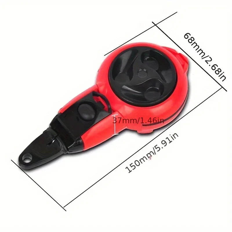 Precision Carpentry Ink Line Marker Nylon Thread 7m Handheld Wood Scriber Automatic Rewind Scratch Resistant for Woodworking Metalworking Crafts