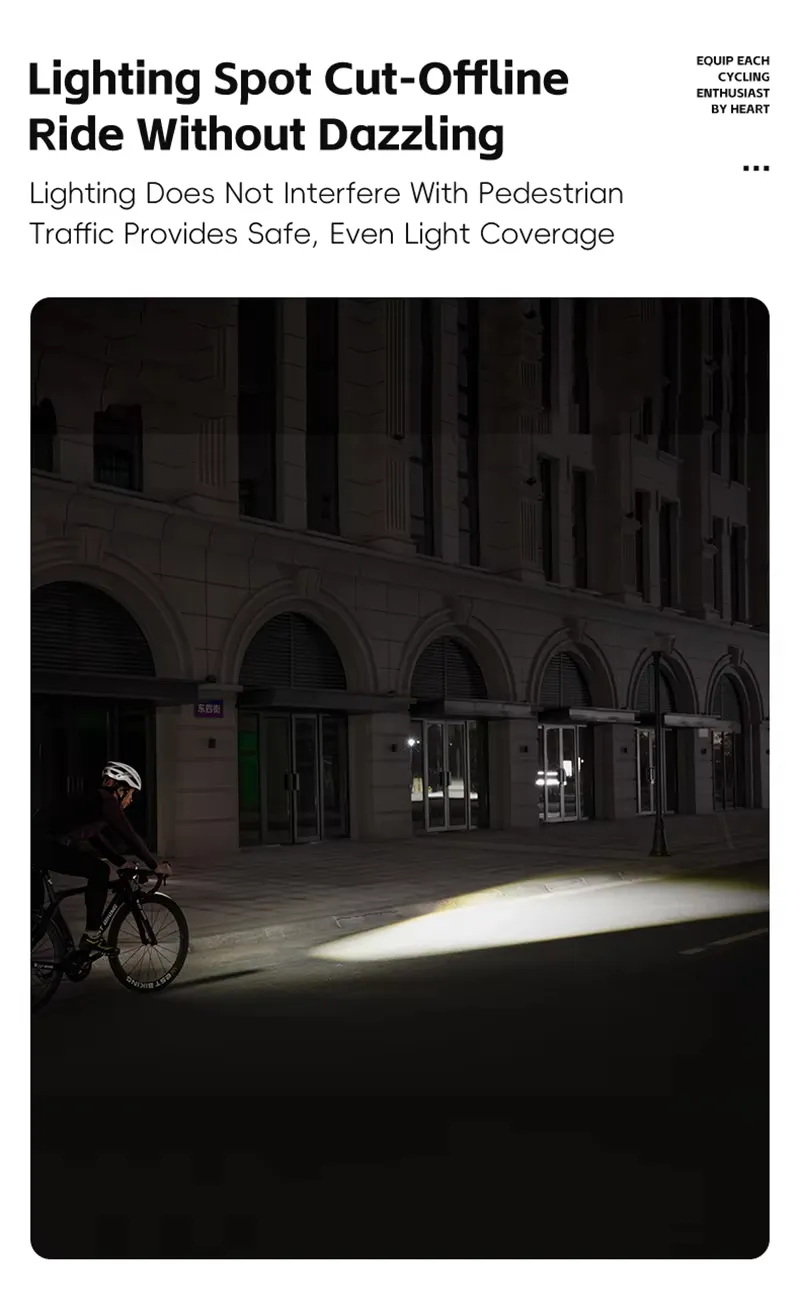 WEST BIKING Wireless Remote Bike Overhang Light 1600 Lumen Super Bright Lighting Cut-Offline Safe Design IP66 Waterproof Type-C Hanging Bicycle Headlight Flashlight WEST BIKING Wireless Remote Bike Overhang Light 1600 Lumen Super Bright Lighting Cut-Offline Safe Design IP66 Waterproof Type-C Hanging Bicycle Headlight Flashlight