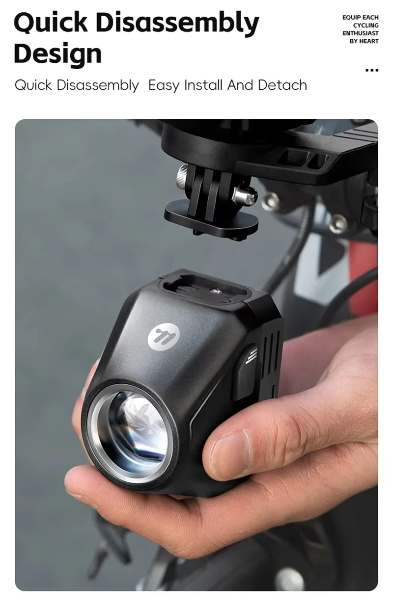 WEST BIKING Wireless Remote Bike Overhang Light 1600 Lumen Super Bright Lighting Cut-Offline Safe Design IP66 Waterproof Type-C Hanging Bicycle Headlight Flashlight WEST BIKING Wireless Remote Bike Overhang Light 1600 Lumen Super Bright Lighting Cut-Offline Safe Design IP66 Waterproof Type-C Hanging Bicycle Headlight Flashlight