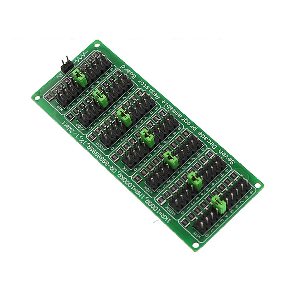 5Pcs 1R-9999999R Programmable Resistance Board Module 1/2W 1% Accuracy 1R Seven Decade Resistor Board