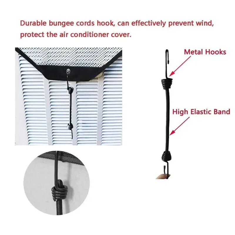 91x91cm PVC Mesh Outdoor Air Conditioner Cover Dustproof Sunscreen Protection Cover Air Conditioner Body Protection Cover