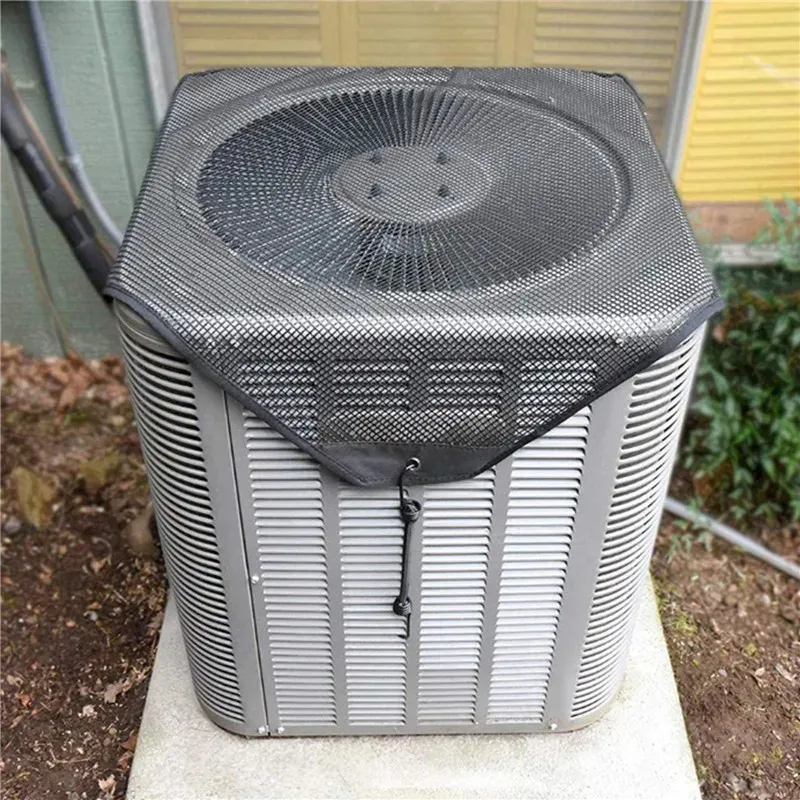 91x91cm PVC Mesh Outdoor Air Conditioner Cover Dustproof Sunscreen Protection Cover Air Conditioner Body Protection Cover