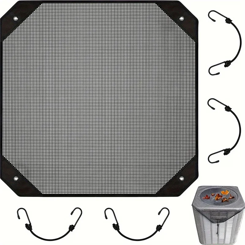 91x91cm PVC Mesh Outdoor Air Conditioner Cover Dustproof Sunscreen Protection Cover Air Conditioner Body Protection Cover