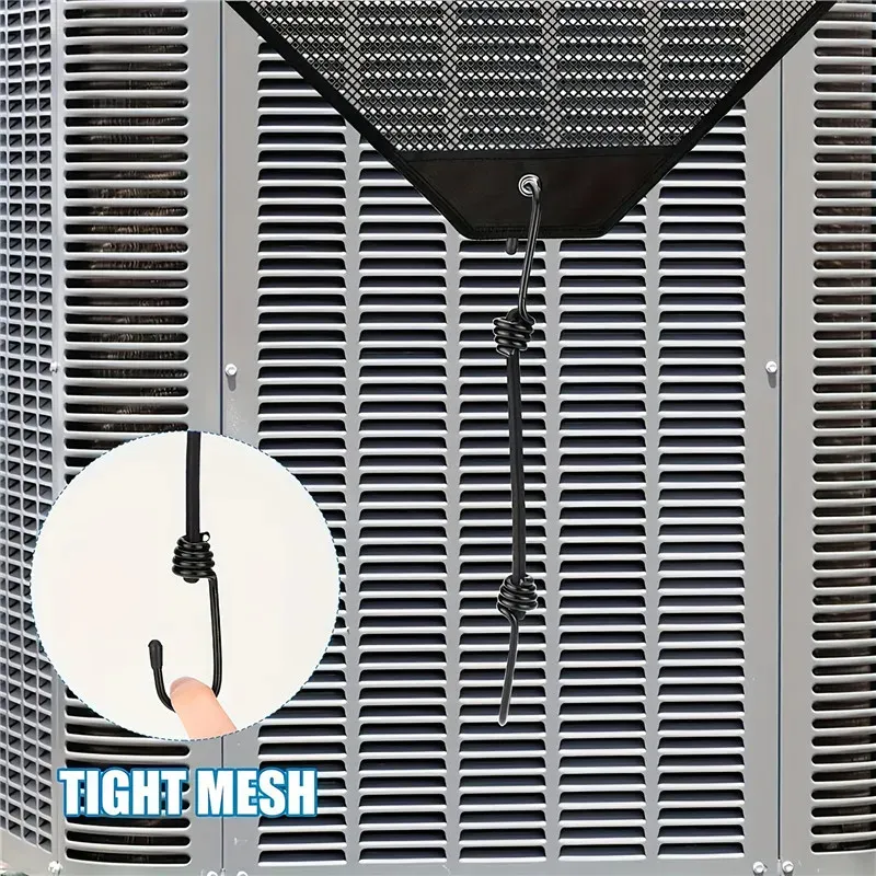 91x91cm PVC Mesh Outdoor Air Conditioner Cover Dustproof Sunscreen Protection Cover Air Conditioner Body Protection Cover