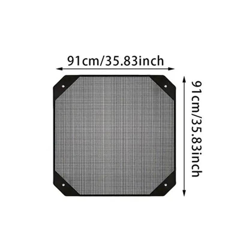 91x91cm PVC Mesh Outdoor Air Conditioner Cover Dustproof Sunscreen Protection Cover Air Conditioner Body Protection Cover