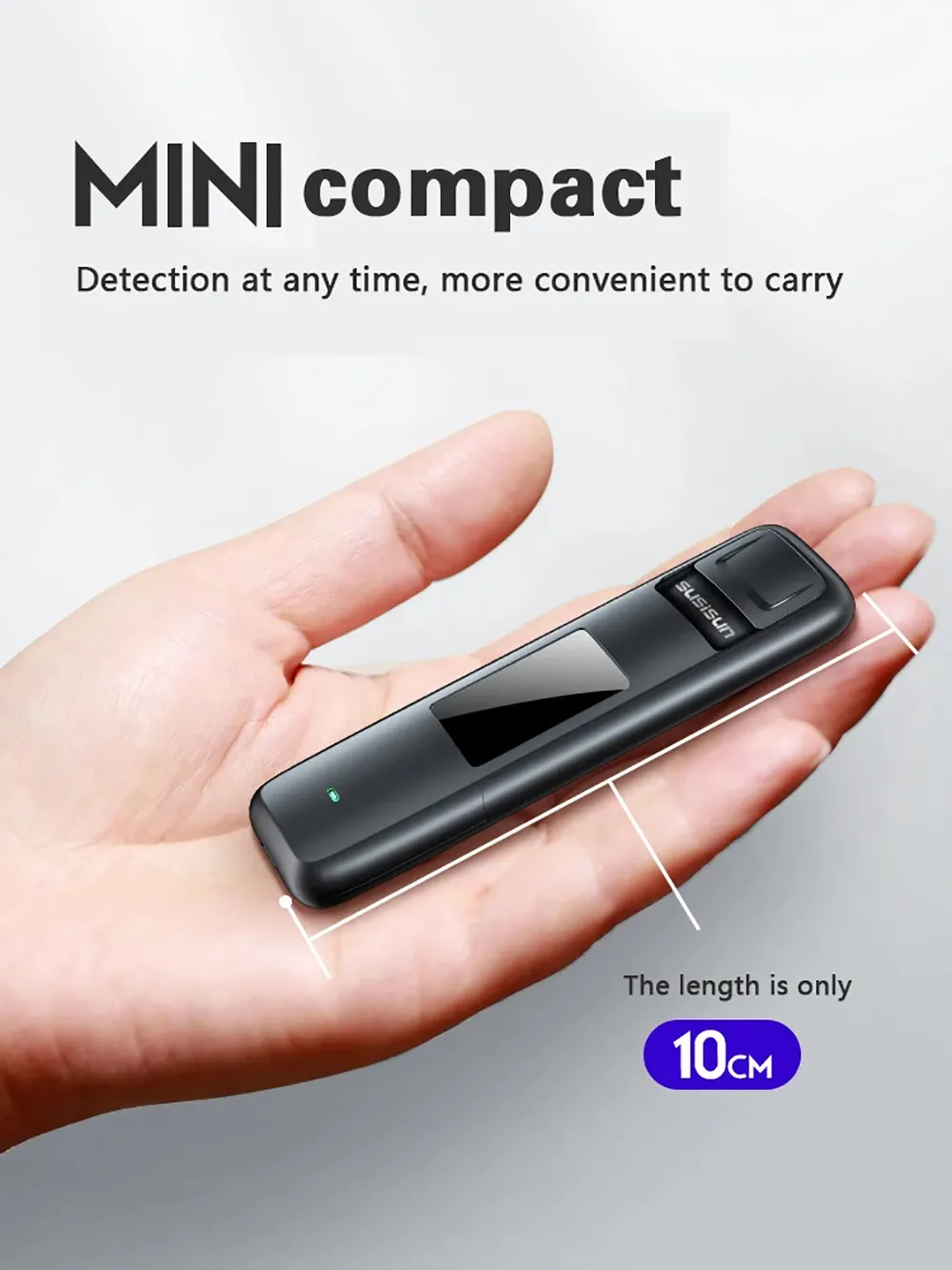 Non-Contact Alcohol Tester with Digital Display USB Rechargeable Portable Alcohol Tester Analyzer High Precision Alcohol Tester