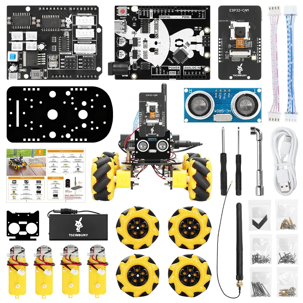 TSCINBUNY ZYC0117 ESP32 Robot Car Kit For Arduinos Starter Kit Programmable Artificial Intelligence Automation Kits Consumer Electronics TSCINBUNY ZYC0117 ESP32 Robot Car Kit For Arduinos Starter Kit Programmable Artificial Intelligence Automation Kits Consumer Electronics