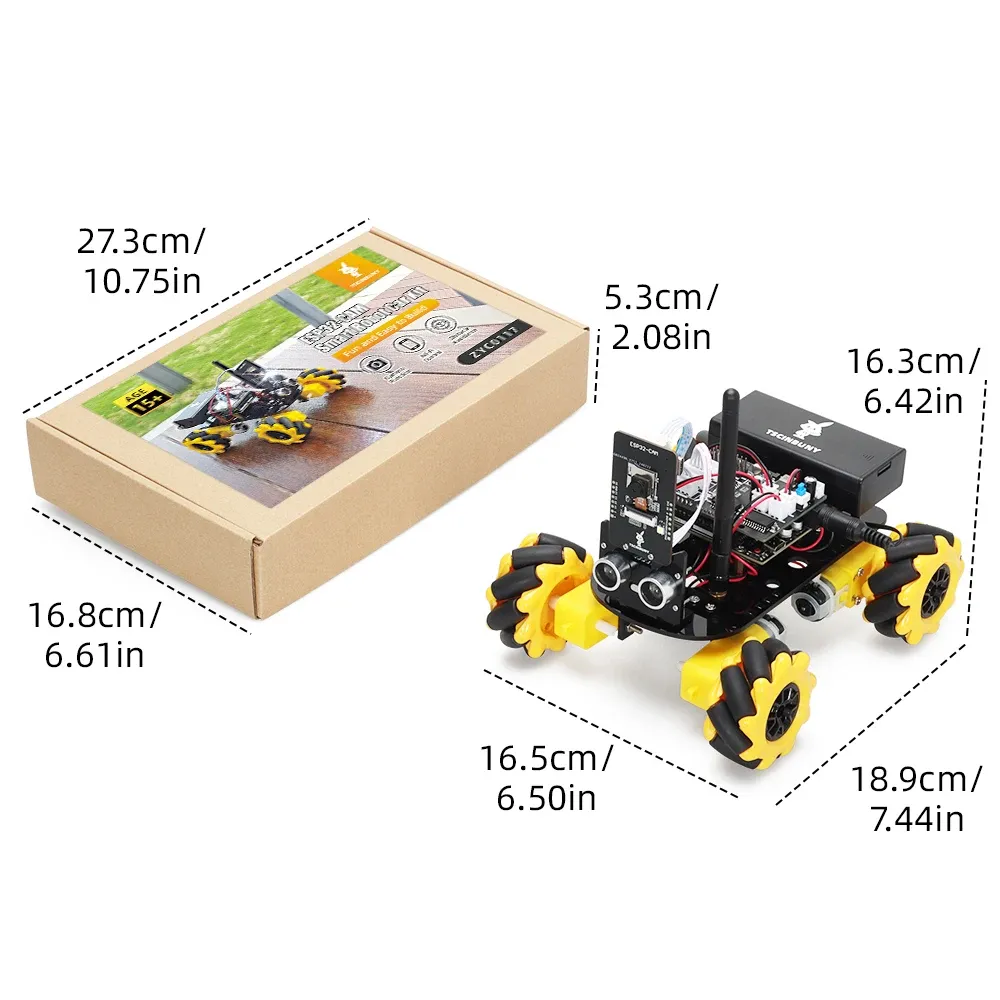 TSCINBUNY ZYC0117 ESP32 Robot Car Kit For Arduinos Starter Kit Programmable Artificial Intelligence Automation Kits Consumer Electronics TSCINBUNY ZYC0117 ESP32 Robot Car Kit For Arduinos Starter Kit Programmable Artificial Intelligence Automation Kits Consumer Electronics