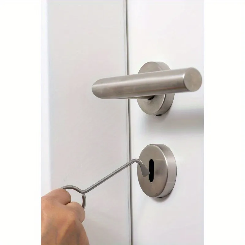 Universal Polished Metal Door Lock Picks Set 2pcs Touch Remote Control High-Quality Locksmith Tools Lock Picking Set