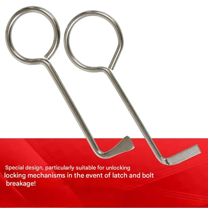 Universal Polished Metal Door Lock Picks Set 2pcs Touch Remote Control High-Quality Locksmith Tools Lock Picking Set