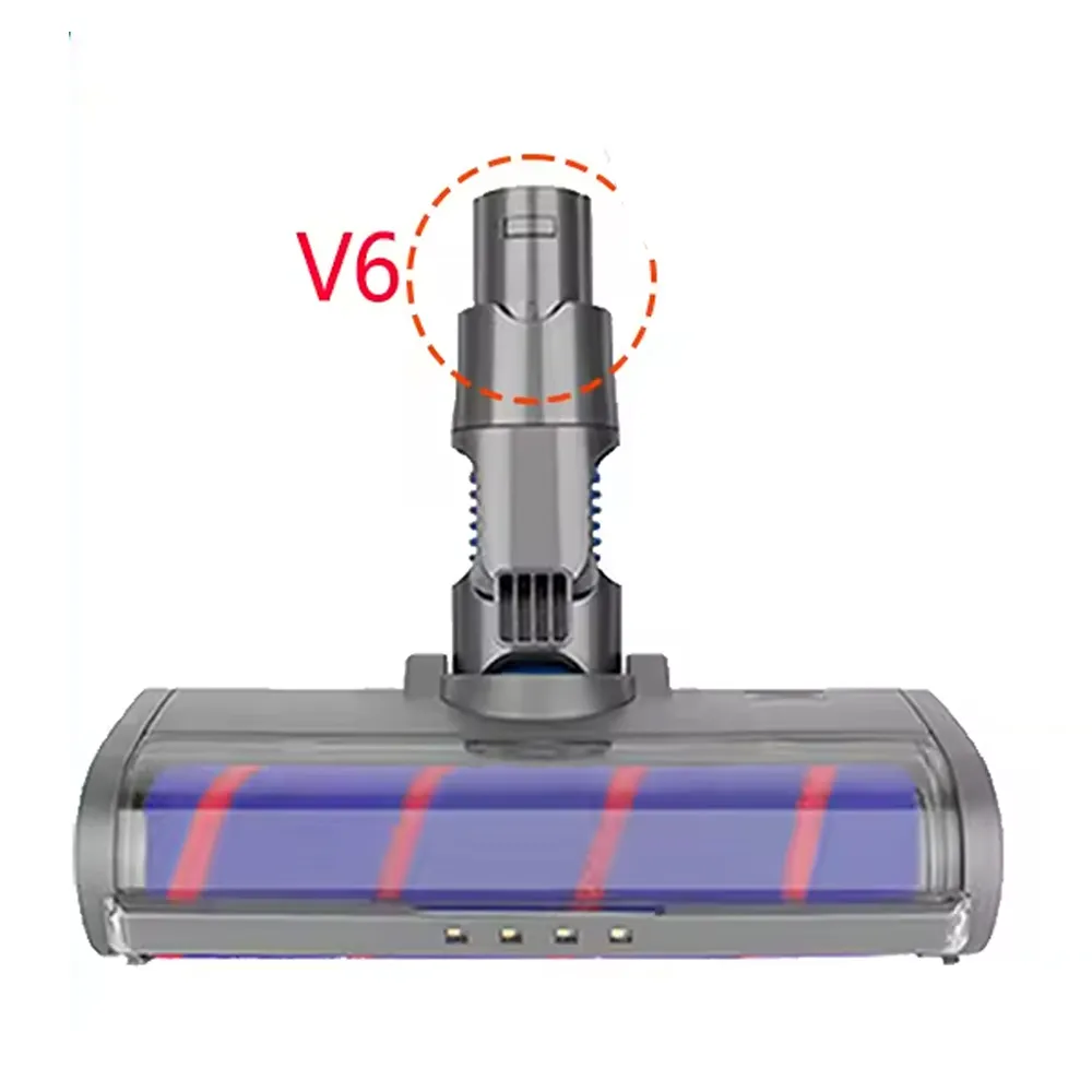 For Dyson V6 Cordless Vacuum Cleaner Replacement Floor Brush Head Tool Soft Roller Cleaner Head