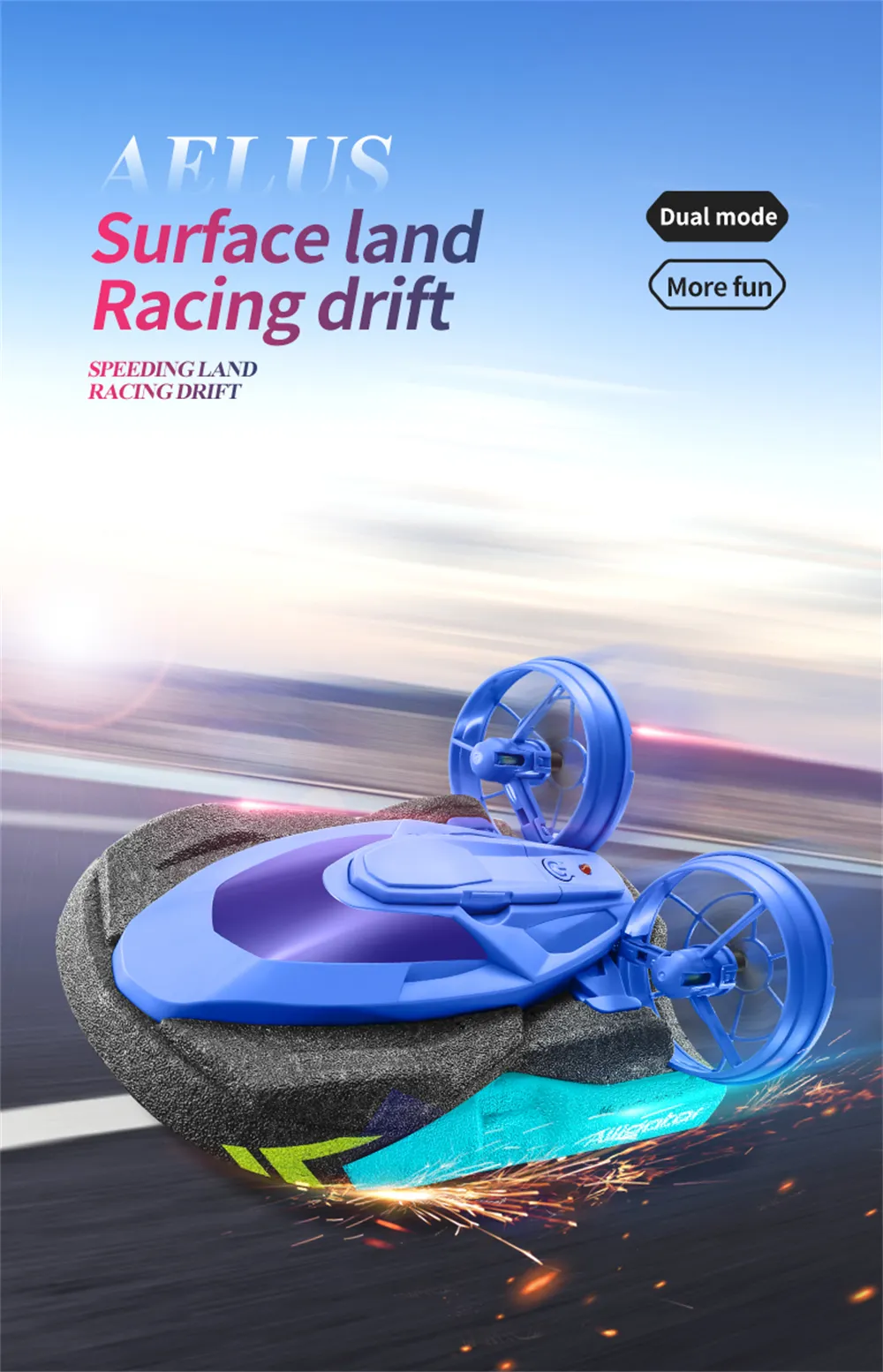 4DRC S10 2.4G wasserdichte coole Beleuchtung Racing Drift Amphibious 2 in1 RC Auto Boot RTR Fahrzeugmodelle