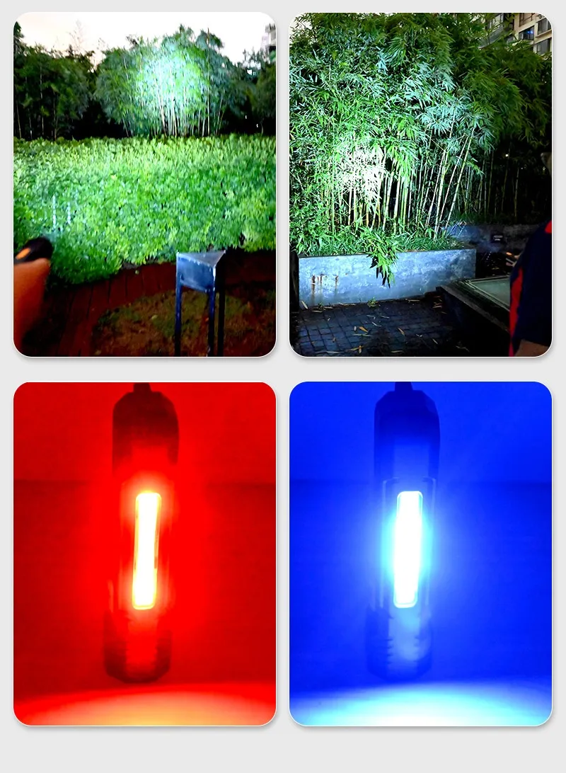 Multi Light Source 250LM Portable LED Flashlight with Side Light USB Rechargeable Strong Light Outdoor Portable LED Torch Maintenance Light for Camping Outdoors Home Emergency Multi Light Source 250LM Portable LED Flashlight with Side Light USB Rechargeable Strong Light Outdoor Portable LED Torch Maintenance Light for Camping Outdoors Home Emergency