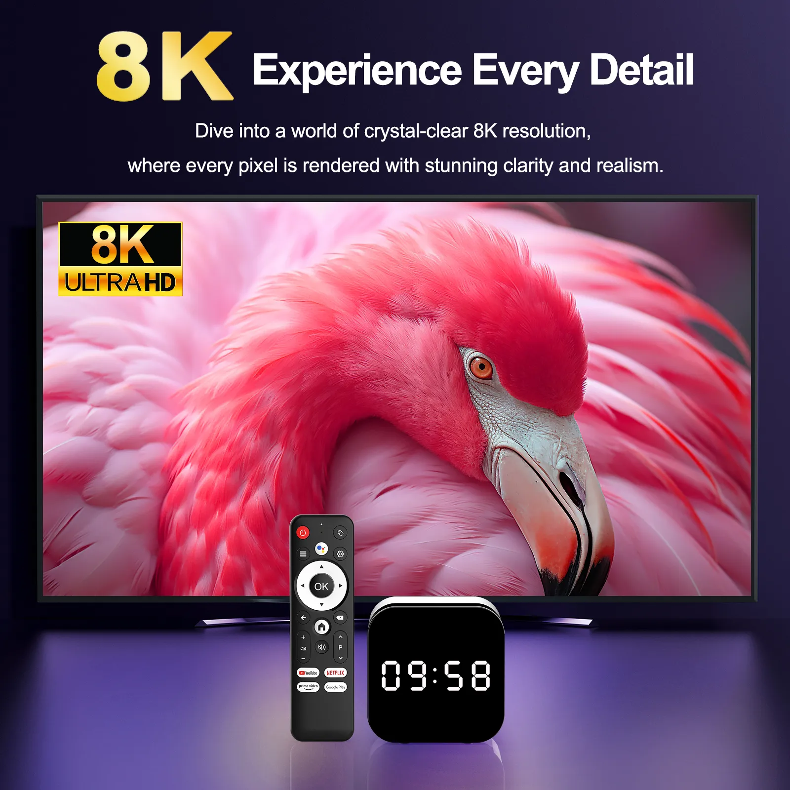 H96Max H728 4+32G 8K Android 14 TX Box Allwinner H728 Octa-core Support Wi-Fi6&bluetooth5.X Media Player Set Top Box