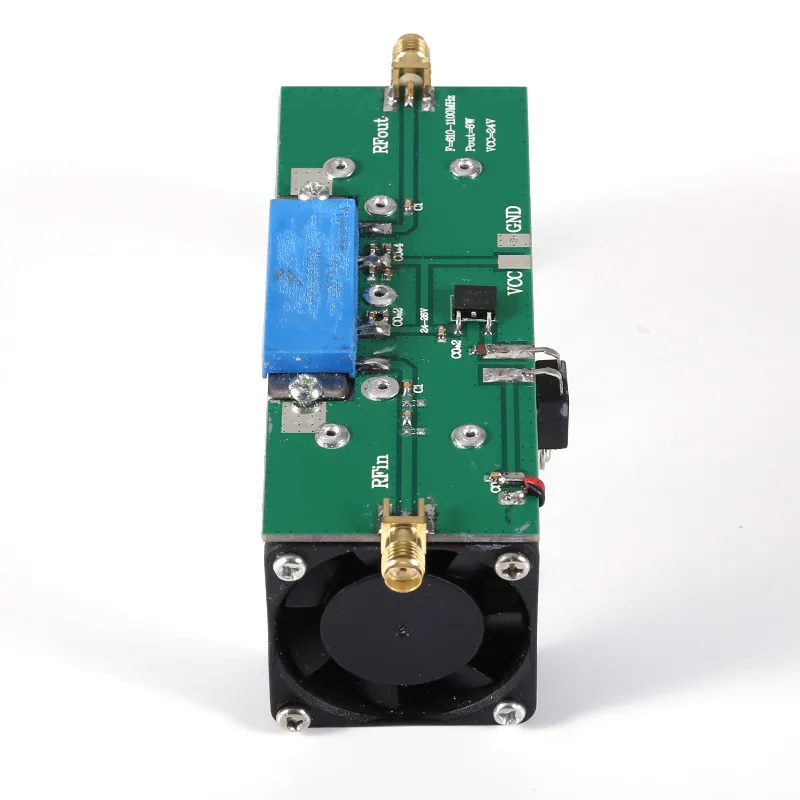 AISANRAY RF Power Amplifier 600-1100MHz 30dB Gain 8W Output 24-28V SMA-K Interface Active Air Cooling Compact Design for Enhanced Signal Boost