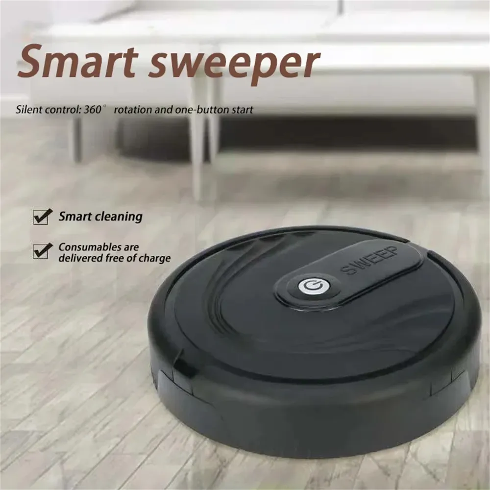 Home Automatic Floor Clraning Robot Mini Intelligent Wireless Vacuum Cleaner USB Rechargeable Wet And Dry Homesweeper