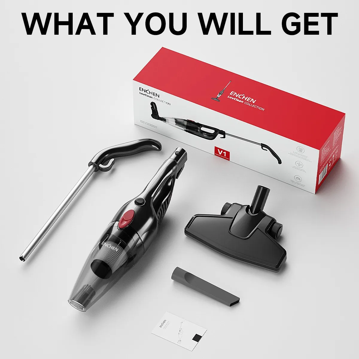 ENCHEN 2-in-1 Multifunctional Handheld 14Kpa Vacuum Cleaner for Home Cleaning 650W Powerful Vacuum Cleaner