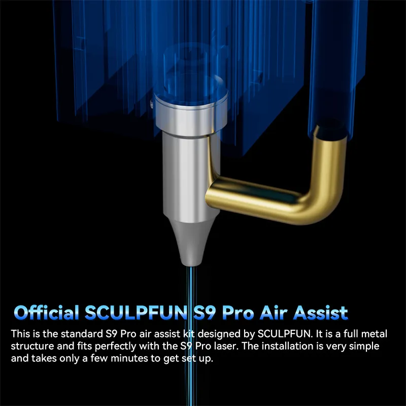 SCULPFUN S9 Pro Air Assist Kit mit Luftpumpe 3D-Druckerzubehör