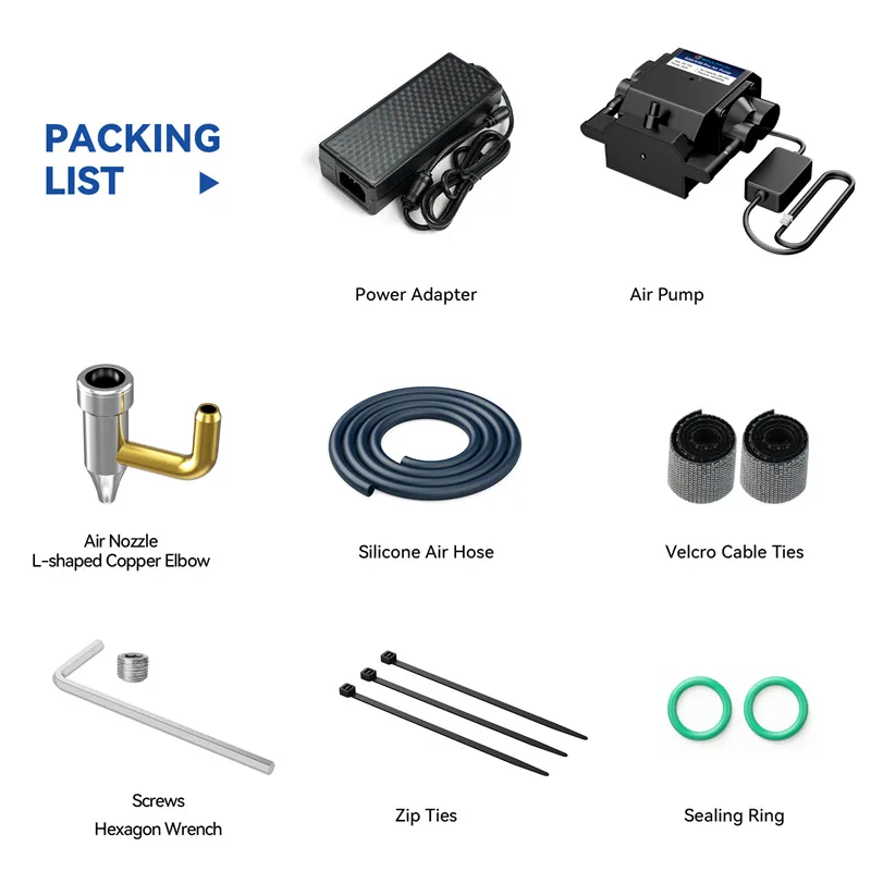 SCULPFUN S9 Pro Air Assist Kit mit Luftpumpe 3D-Druckerzubehör