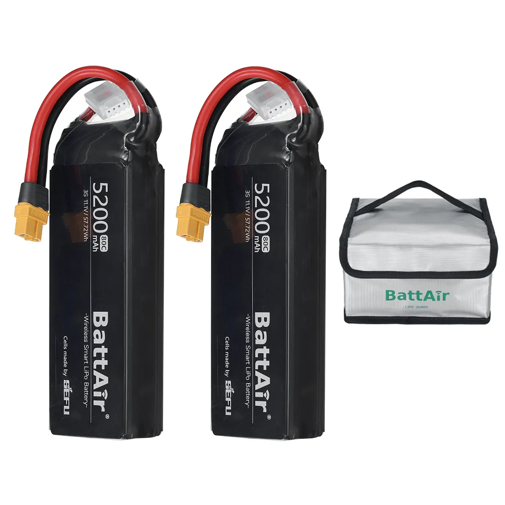 [EU/USA Direct]ISDT BattAir 11.1V 5200mAh 80C 3S Second Generation Smart Lipo Battery XT60 Support APP Control for RC Car