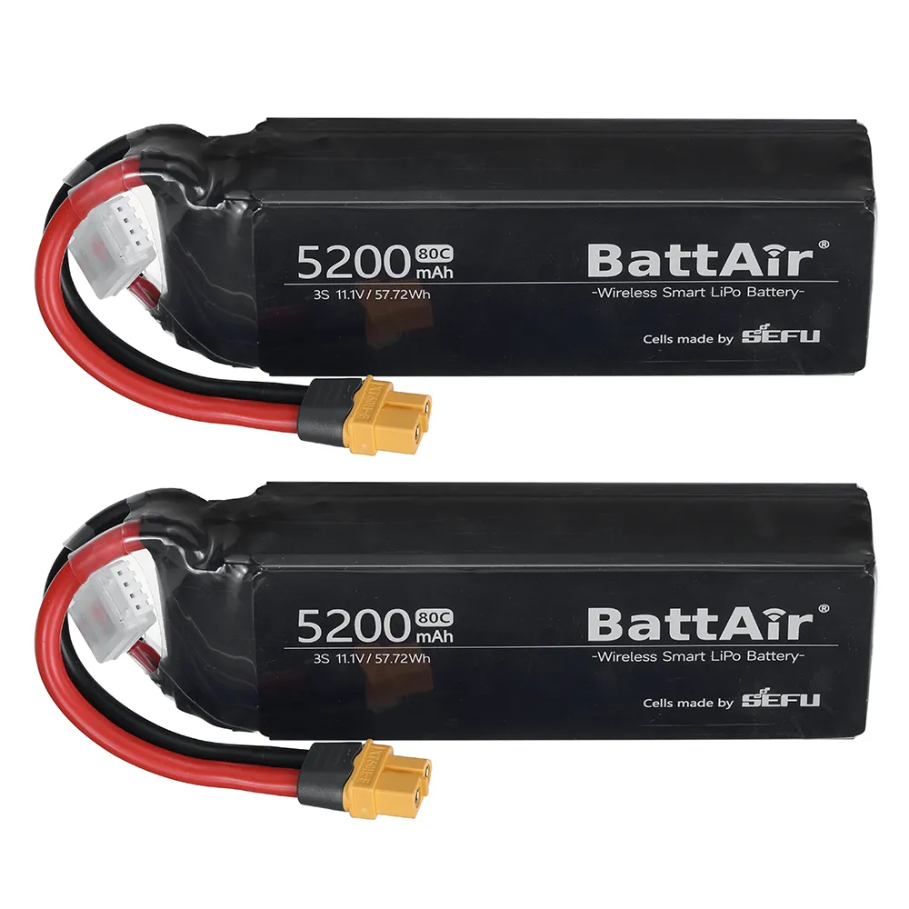[EU/USA Direct]ISDT BattAir 11.1V 5200mAh 80C 3S Second Generation Smart Lipo Battery XT60 Support APP Control for RC Car