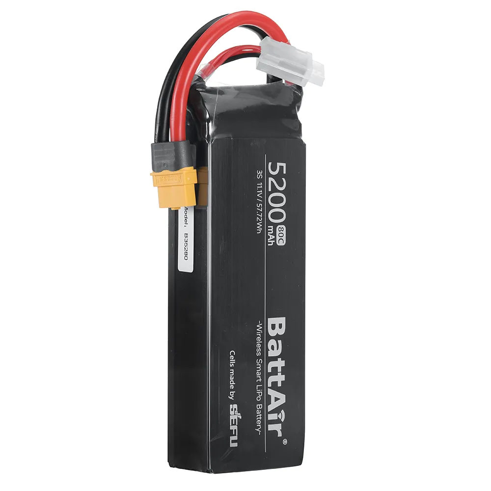 [EU/USA Direct]ISDT BattAir 11.1V 5200mAh 80C 3S Second Generation Smart Lipo Battery XT60 Support APP Control for RC Car