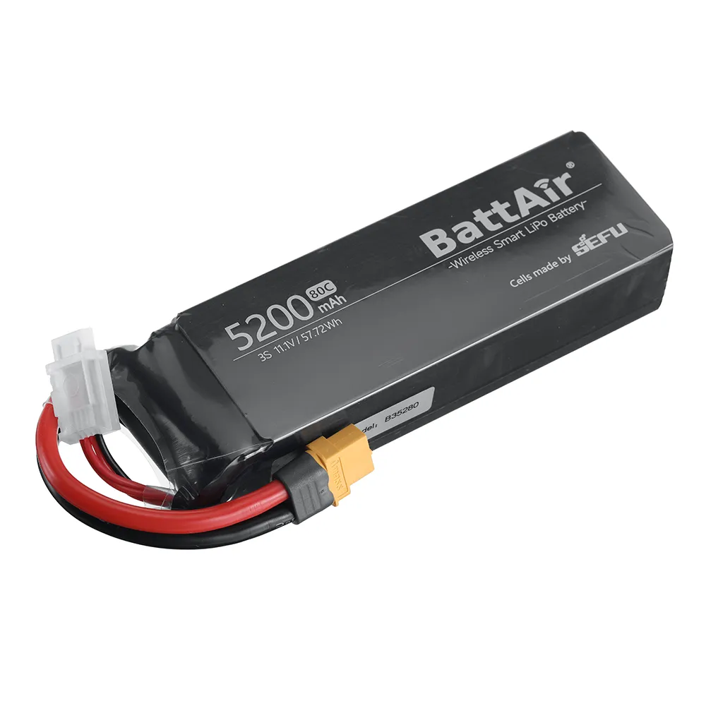 [EU/USA Direct]ISDT BattAir 11.1V 5200mAh 80C 3S Second Generation Smart Lipo Battery XT60 Support APP Control for RC Car