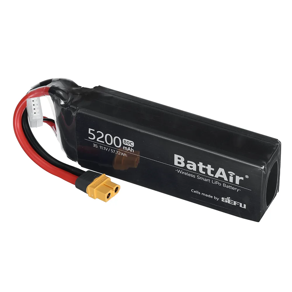 [EU/USA Direct]ISDT BattAir 11.1V 5200mAh 80C 3S Second Generation Smart Lipo Battery XT60 Support APP Control for RC Car