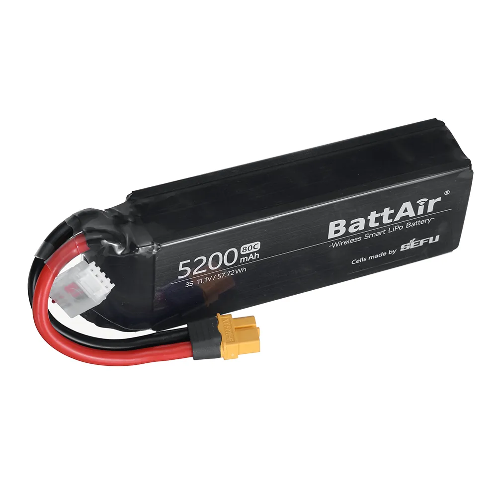 [EU/USA Direct]ISDT BattAir 11.1V 5200mAh 80C 3S Second Generation Smart Lipo Battery XT60 Support APP Control for RC Car