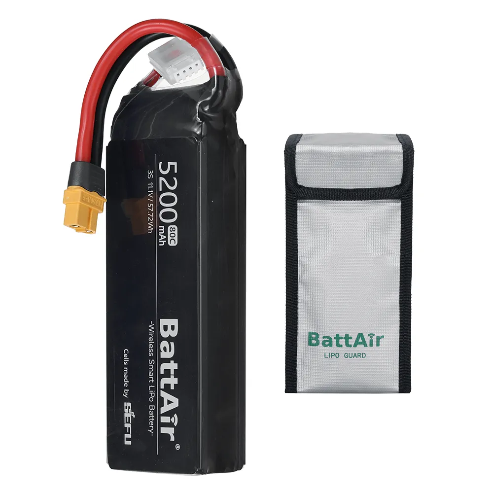 [EU/USA Direct]ISDT BattAir 11.1V 5200mAh 80C 3S Second Generation Smart Lipo Battery XT60 Support APP Control for RC Car