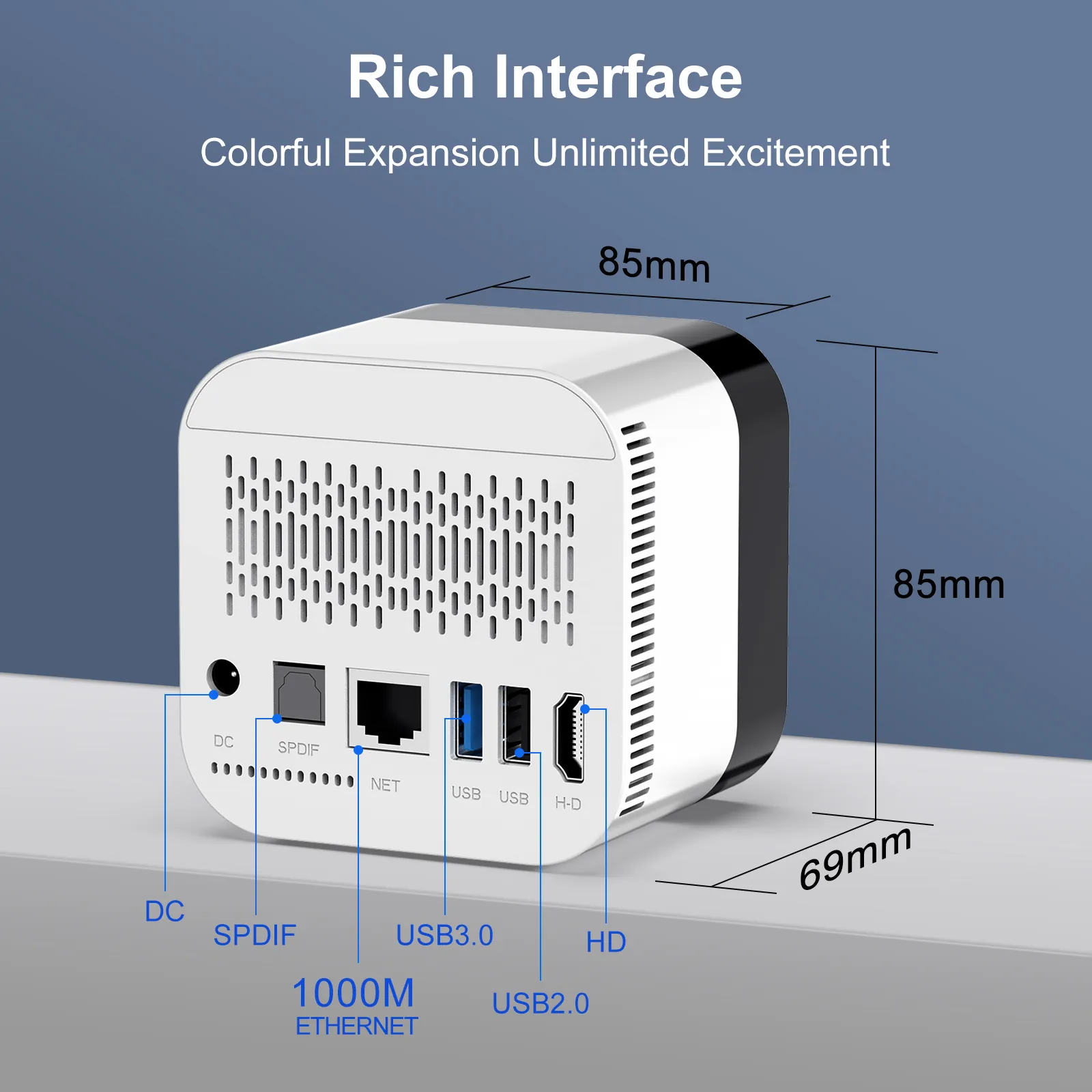 H96Max H728 4+128G 8K Android 14 TX Box Allwinner H728 Octa-core Support Wi-Fi6&Bluetooth5.X Media Player Set Top Box