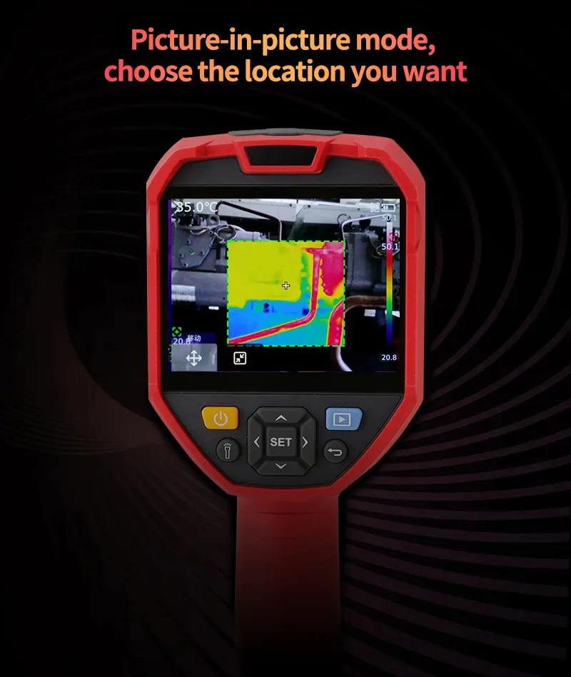 UTI260E Thermal Imager Handheld Infrared Camera 256x192 High Resolution -20℃ to 550℃ Temperature Range Wi-Fi Support IP54 UTI260E Thermal Imager Handheld Infrared Camera 256x192 High Resolution -20℃ to 550℃ Temperature Range Wi-Fi Support IP54