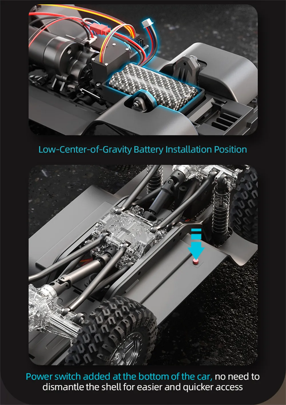 JJRC C8818 1/18 2.4G 4WD Full Proportion Simulation Remote Control Climbing RC Car Vehicle Models RTR