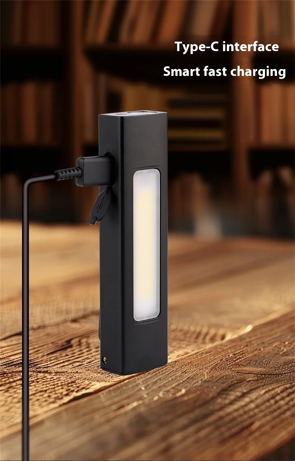 Aluminum Alloy LED Work Lamp With Side Light Multi-Light Source With Type-C Charging Magnetic Repair Lamp SOS Signal Light Aluminum Alloy LED Work Lamp With Side Light Multi-Light Source With Type-C Charging Magnetic Repair Lamp SOS Signal Light