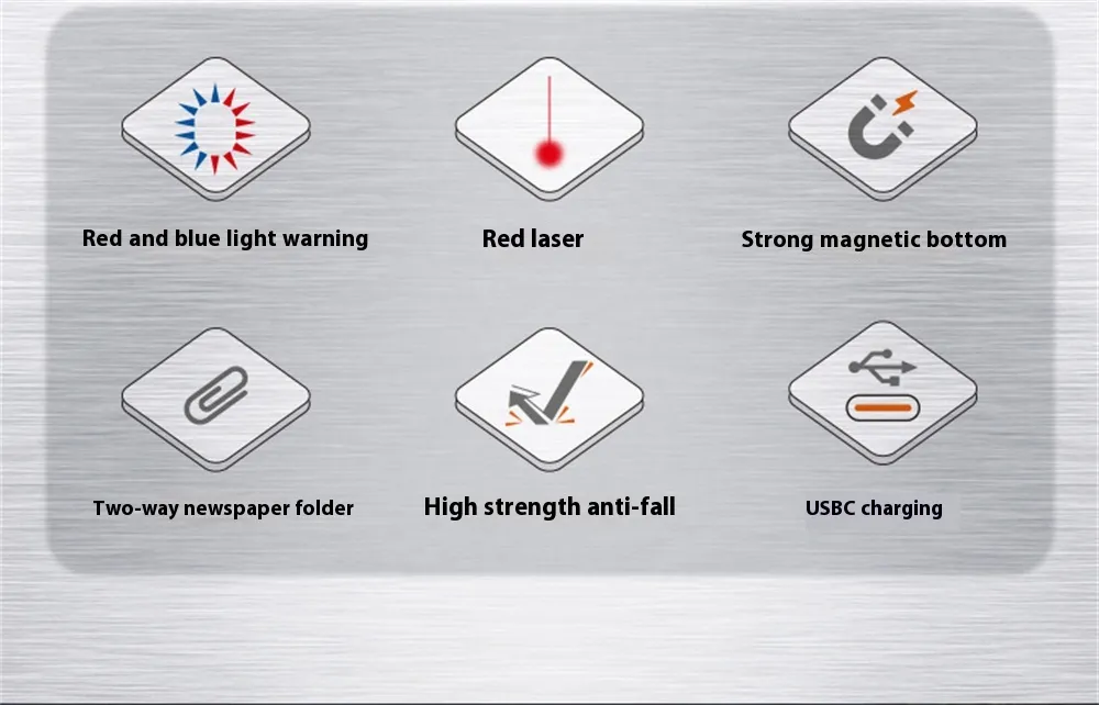 Aluminum Alloy LED Work Lamp With Side Light Multi-Light Source With Type-C Charging Magnetic Repair Lamp SOS Signal Light Aluminum Alloy LED Work Lamp With Side Light Multi-Light Source With Type-C Charging Magnetic Repair Lamp SOS Signal Light