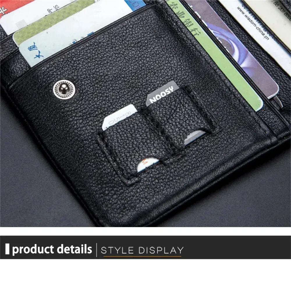 BULLCAPTAIN Men's Genuine Leather Wallet Detachable Coin Purse Large Capacity Multi-card Slots Card Holder Money Clip BULLCAPTAIN Men's Genuine Leather Wallet Detachable Coin Purse Large Capacity Multi-card Slots Card Holder Money Clip