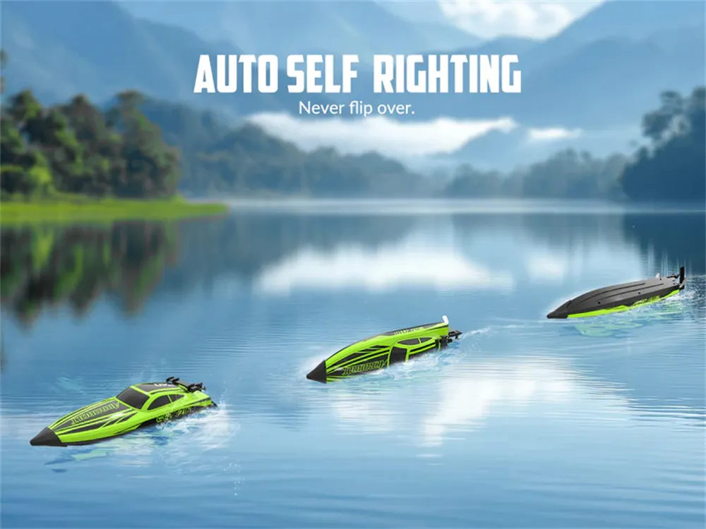 Volantexrc 797-5 SR40 2.4G 30mph RTR Brushless RC Boat Waterproof Auto Self Righting Reverse Water Cooling System Full Proportional High Speed Remote Control Ship Vehicles Models Toys