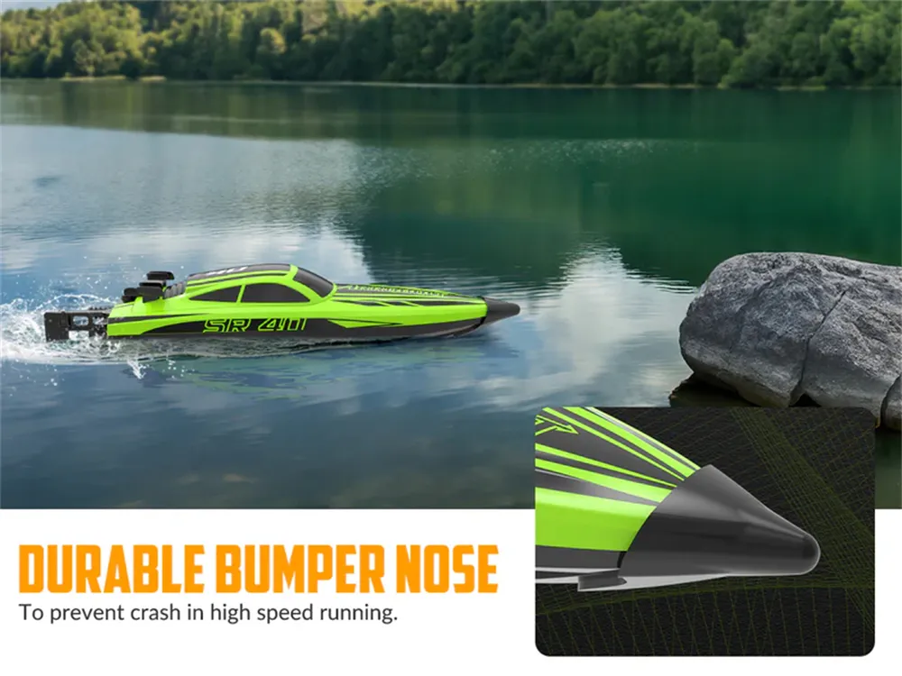 Volantexrc 797-5 SR40 2.4G 30mph RTR Brushless RC Boat Waterproof Auto Self Righting Reverse Water Cooling System Full Proportional High Speed Remote Control Ship Vehicles Models Toys
