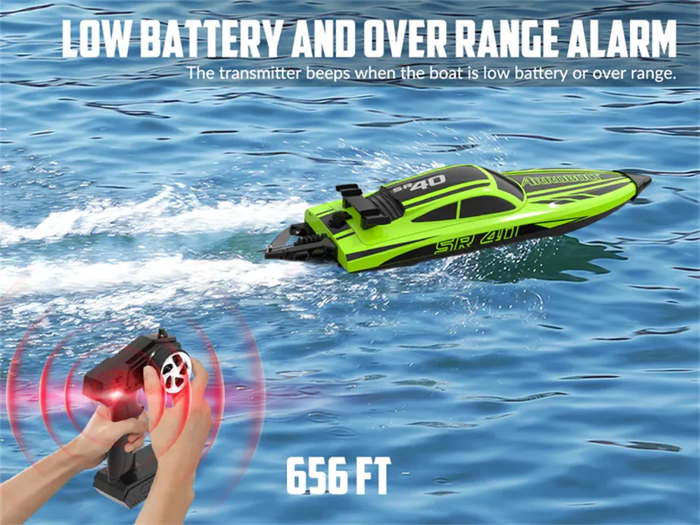 Volantexrc 797-5 SR40 2.4G 30mph RTR Brushless RC Boat Waterproof Auto Self Righting Reverse Water Cooling System Full Proportional High Speed Remote Control Ship Vehicles Models Toys