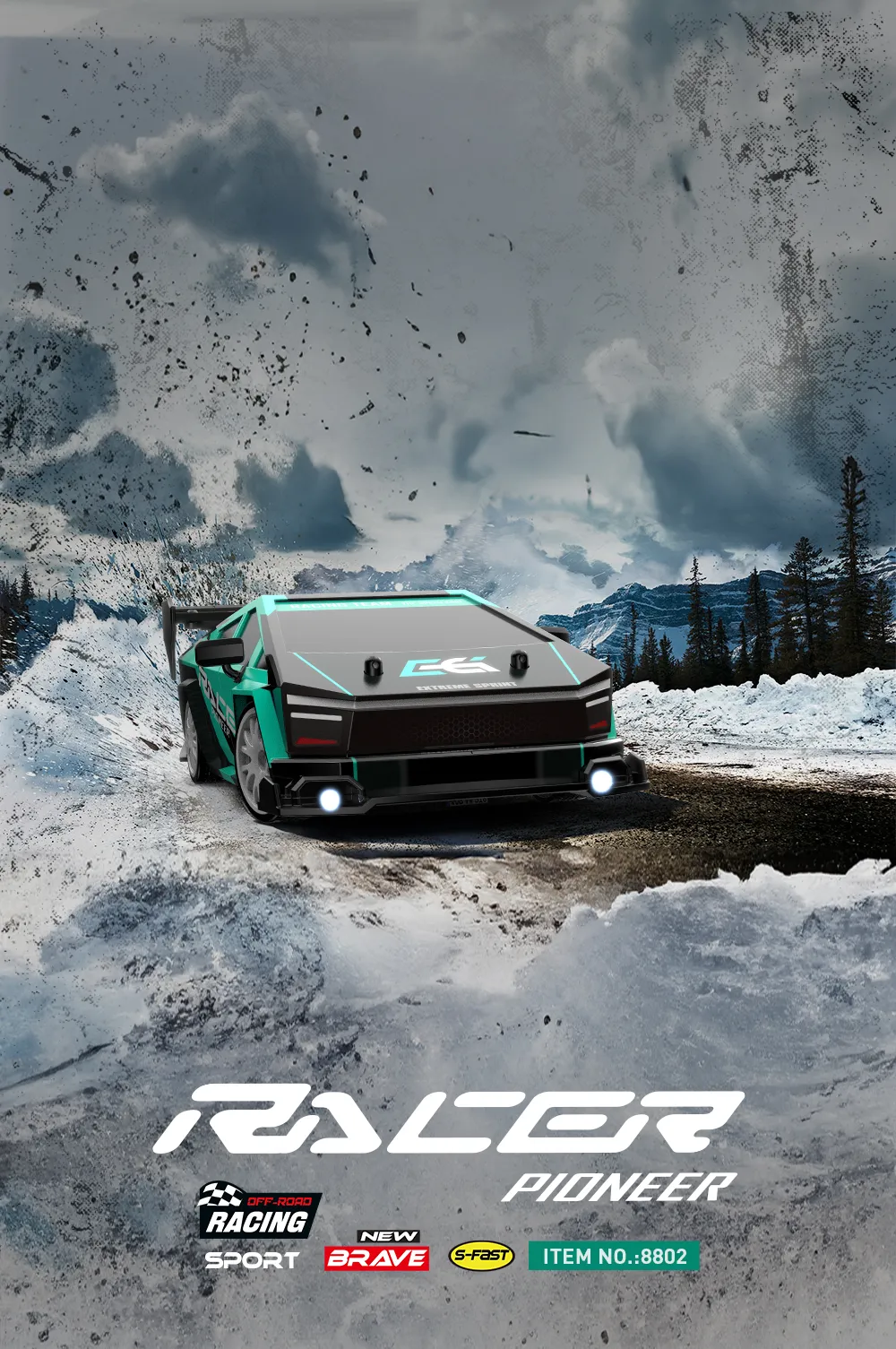 ENOZE 8803 8804 8805 RTR 1/24 2.4G 4WD 30km/h Drift RC Car GTR Support APP Control Full Proportional High Speed Racing LED Light On-Road Vehicles Models Toys