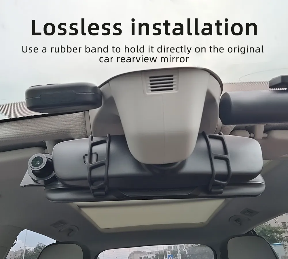 9.36 inch 2.5D Rearview Mirror Dash Cam Touch Screen Carplay Driving Recorder Streaming High Definition Large Screen bluetooth Reversing Rearview Mirror