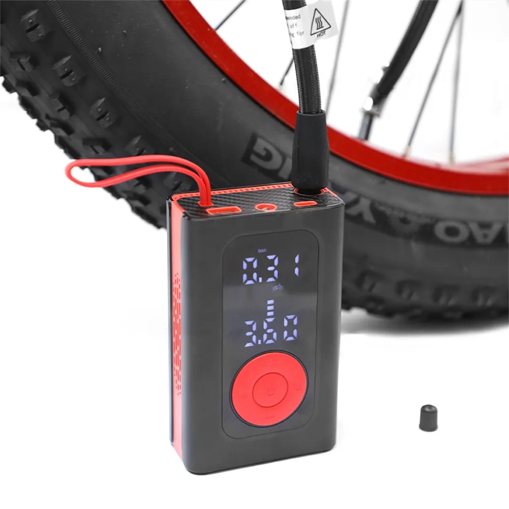 DUOTTS Bike Pump 150PSI 7.4V 2AH*2 Tires Inflator Electric Bike Motorcycle Air Pump Inflator with Digital Display DUOTTS Bike Pump 150PSI 7.4V 2AH*2 Tires Inflator Electric Bike Motorcycle Air Pump Inflator with Digital Display