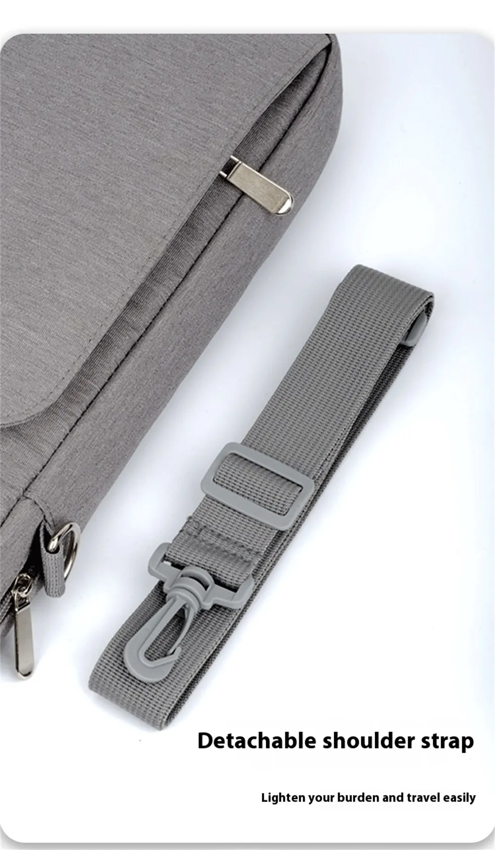9.7''/13'' Tablet Sleeve Bag Lightweight Laptop Handbag Simple Waterproof Notebook Inner Case Messenger Bag